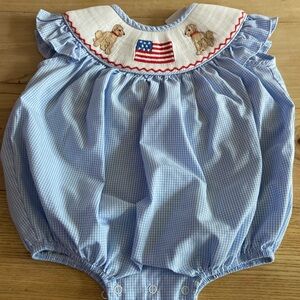 Girls smocked bubble